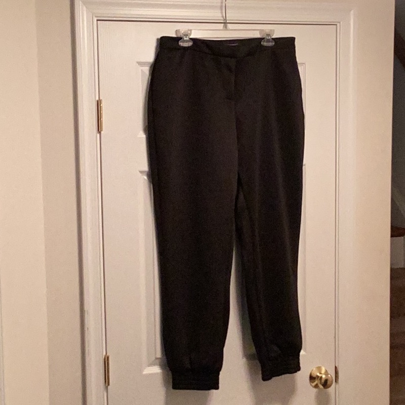 Brand New Ashley Stewart Black Joggerssize 16